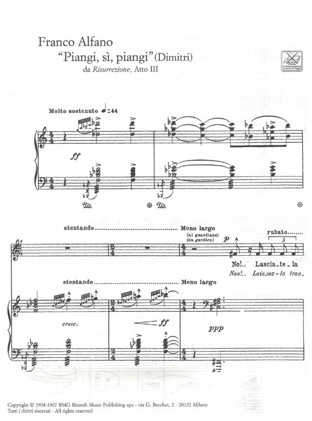 Novecento Opera - pro zpěv a klavír